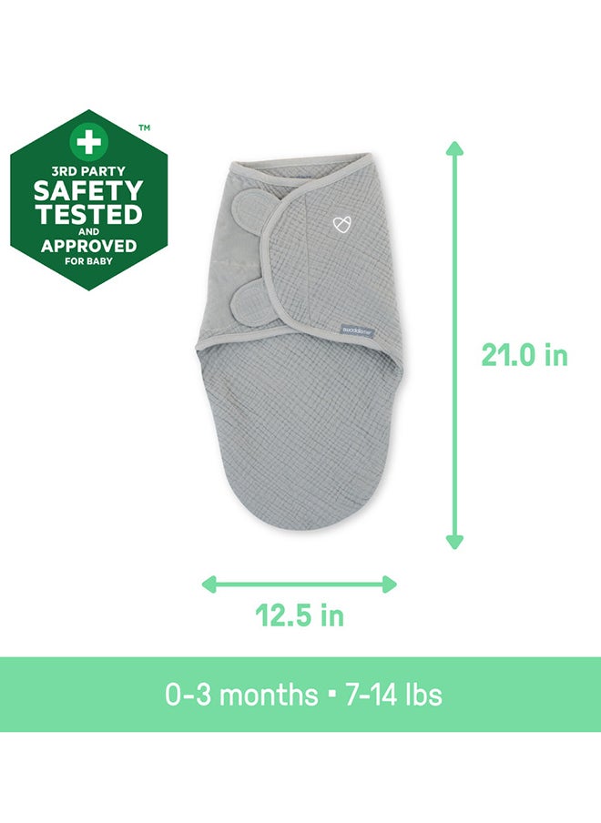 SwaddleMe - Summer Infant by Ingenuity Muslin Original Swaddle - Cream, 0 - 3 Months - Image 1