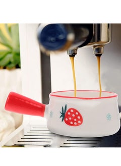 Y&D Milk Pot Saucepan Soup Pan Small Ceramic Enamelware Casserole Porridge Saucepans Multi- function Coffee Pots Cooking 2 Pack (Assorted Color)  - Image 2