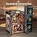 CUTEBEE Book Nook Kit DIY Miniature House Kit for Adults and Teens Dollhouse Booknook Tiny House Model Build Bookshelf Decor Gifts for Family Friends - Image 4