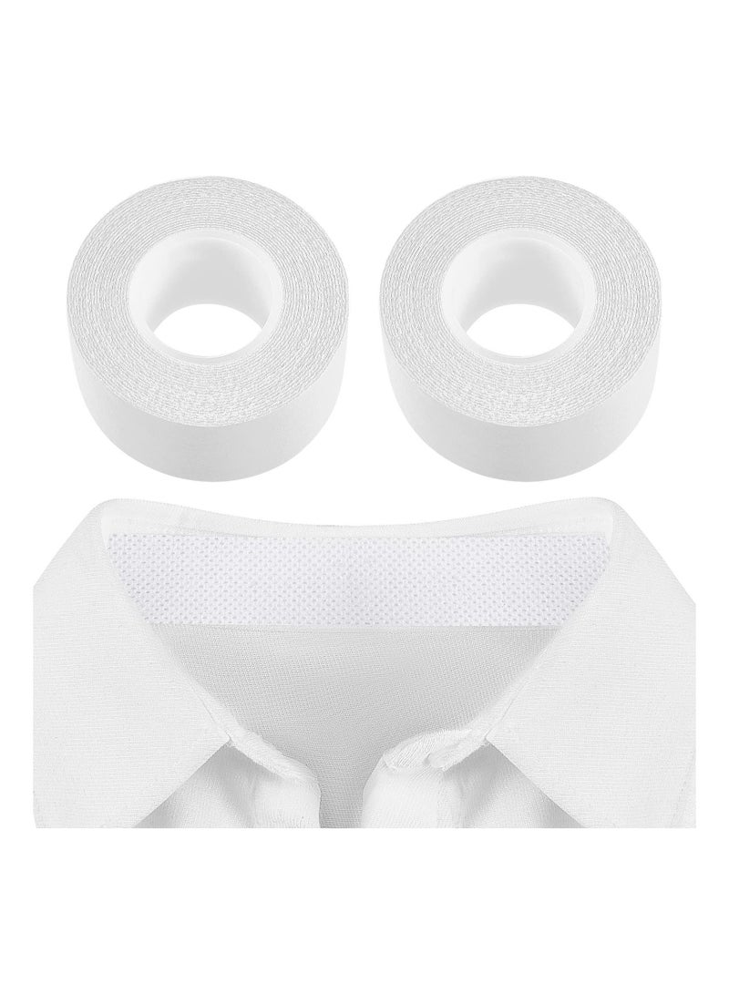 Generic Sweat Pads Collar Protector, Disposable Shirt Tape, 2 Rolls for Collar Hat Self Adhesive Invisible Neck Liner Tape Patches Sweat Protector Against Collar Sweat Stain - Image 1