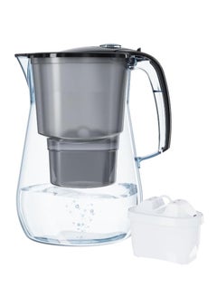 Aquaphor water filter jug Onyx Black incl. 1 MAXFOR+ filter I Water filter in glass optics for 4.2l I Carafe I Reduces lime & chlorine I Perfect for the family I Premium quality I Stylish container  - Image 3
