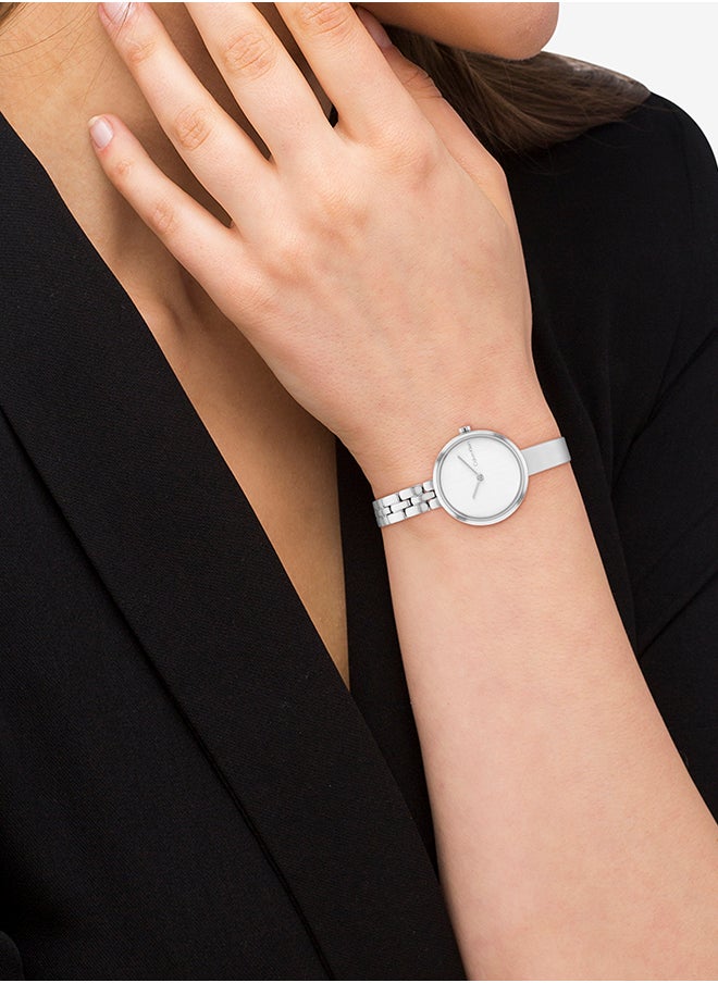 CALVIN KLEIN - Women's Analog Round Shape Stainless Steel Wrist Watch 25200278 - 28 Mm - Image 1