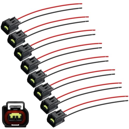 JA&MIU JAMIU Ignition Coil Connector Pigtail Harness Compatible with Ford 46L 54L 68L F150 F250 F350 Mustang Explorer Expedition Crown Victoria 8Pcs - Image 1