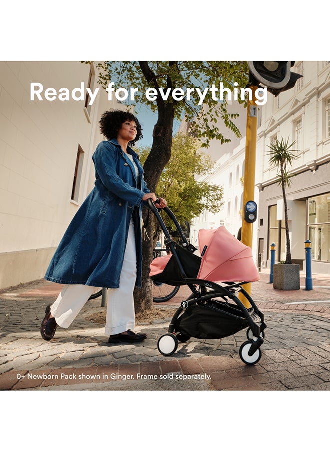 STOKKE Yoyo 0+ Newborn Pack Air France Blue, Compact Baby Stroller For Newborns With Air France, Blue Colour  - Image 4