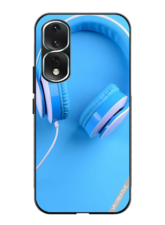 VR CREATIVE Protective Case Cover For Honor 80 Pro Music Headphones Design Multicolour - Image 1