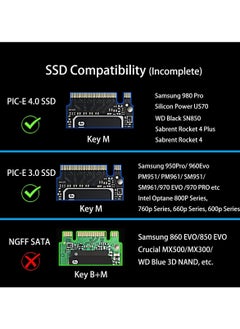 Generic M.2 PCIe NVMe 4.0/3.0 Adapter with 0.12" Thick M.2 Heatsink for M.2 PCI SSD (NVMe and AHCI), PCIE 3.0X 4 Full Speed, Desktop Mount (PA09-HS)  - Image 3