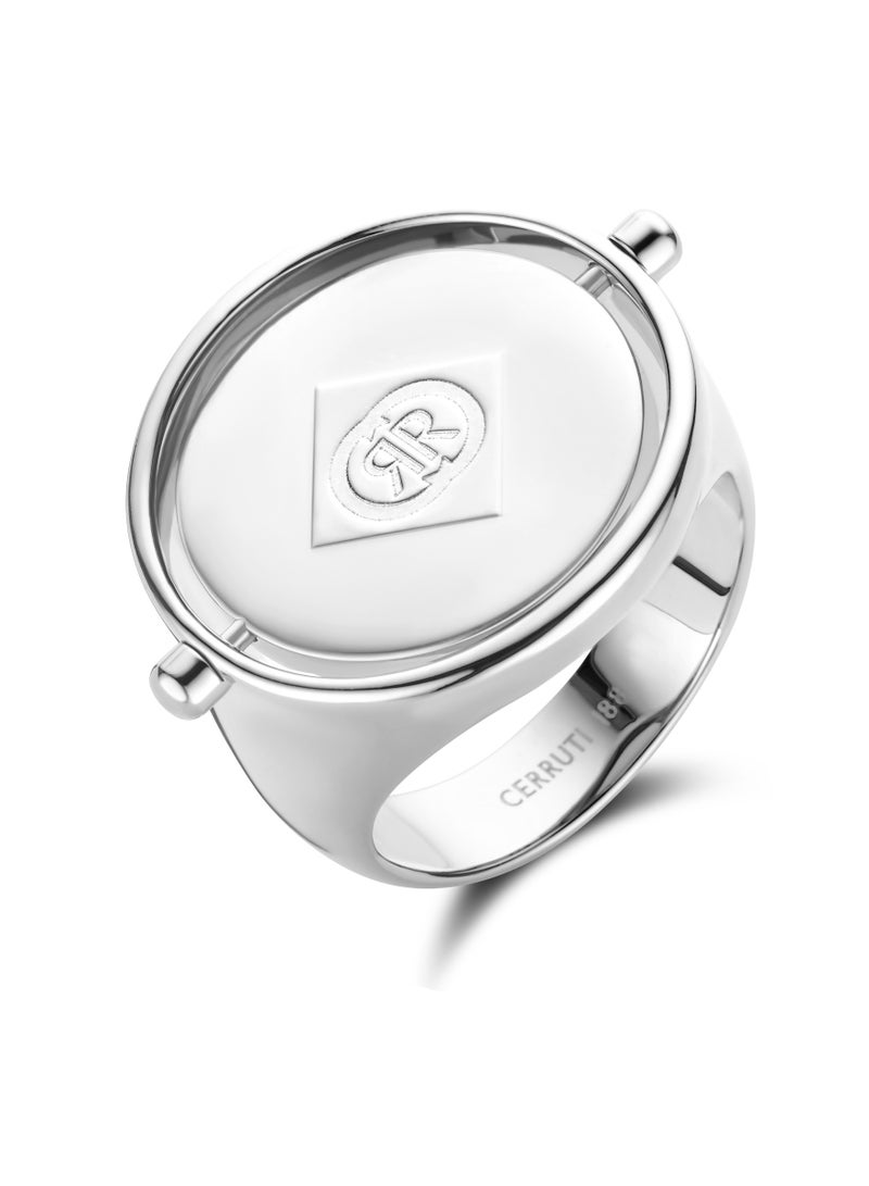 CERRUTI 1881 Medallion Sofia Stainless Steel Finger Ring For Women - Image 3