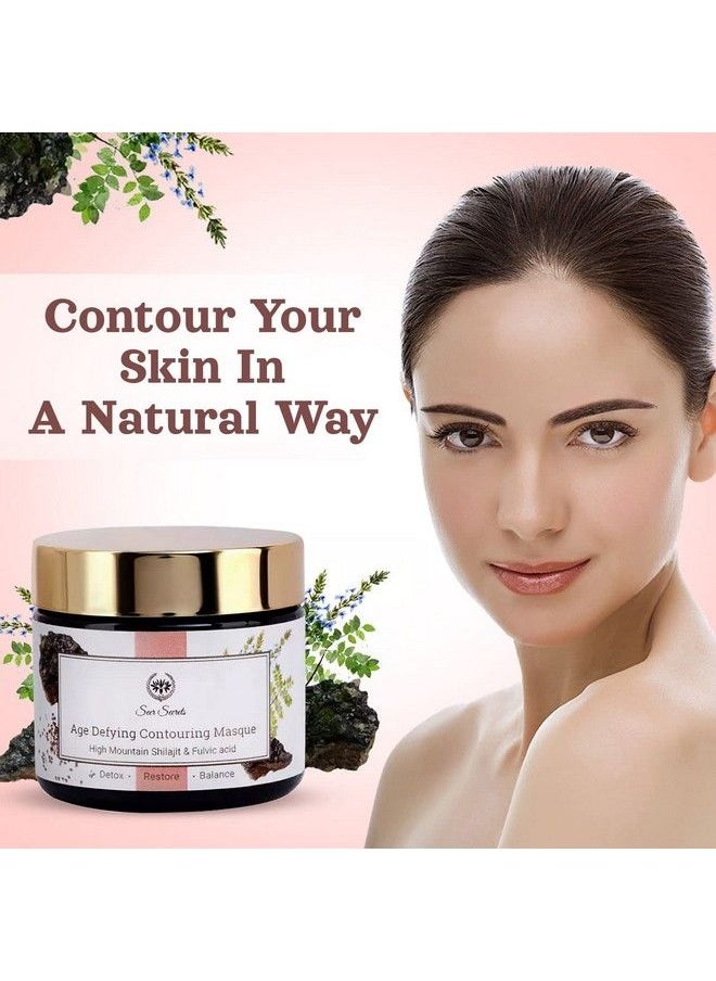 Seer Secrets - Natural Shilajit & Moringa Face Mask For Deep Cleansing;Moisturizing & Brightening Skin;Remove Dead Skin Cells;Easy Blackhead Removal ; Suitable For Men & Women;Pack Of 70Gm - Image 1