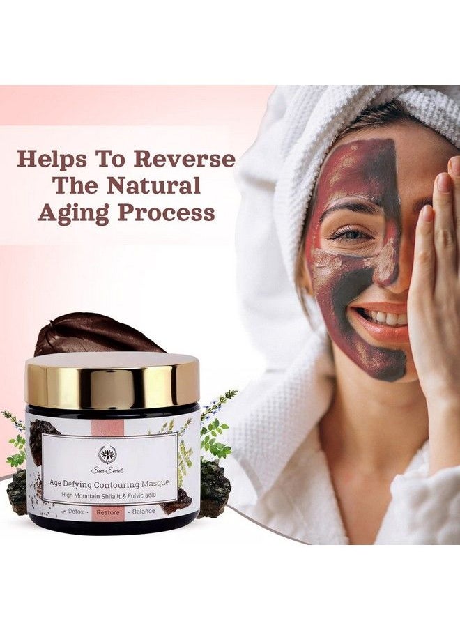 Seer Secrets - Natural Shilajit & Moringa Face Mask For Deep Cleansing;Moisturizing & Brightening Skin;Remove Dead Skin Cells;Easy Blackhead Removal ; Suitable For Men & Women;Pack Of 70Gm - Image 1