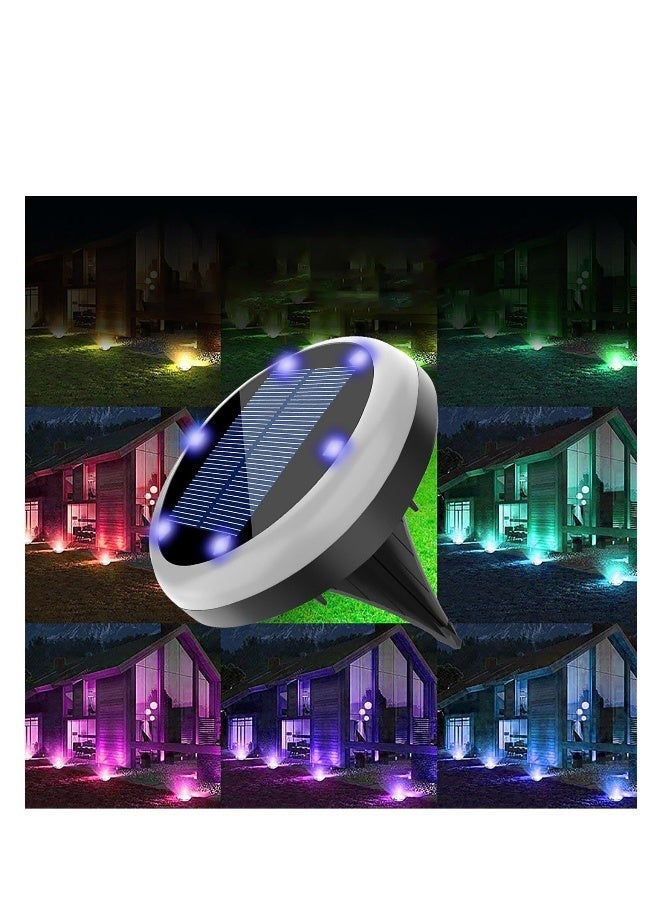 Solar Ground Lights, New in 2024 Water Proof Solar Garden Lights, Upgraded Outdoor Garden Waterproof Bright in-Ground Lights, LED Solar Lights Underground Buried Garden Roadway Outdoor Wall Lamp