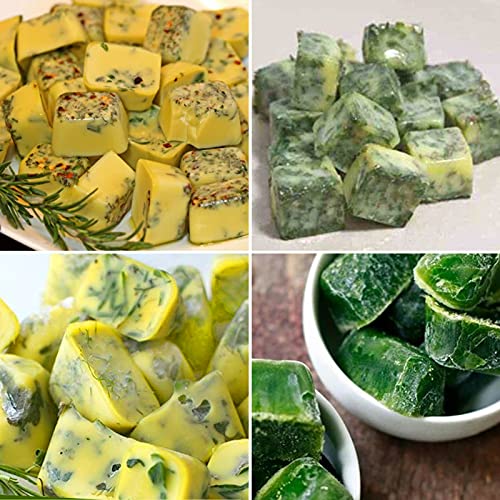 AIERSA 2Pcs Silicone Molds for Herb-Infused Oil Cubes, 32 Cavity Candy Gummy Molds with Lids & 2 Droppers for DIY 5/8x5/8x5/8in Square Gummies, Homemade Herbal Blocks, Jello, Pralines Caramels - Image 3