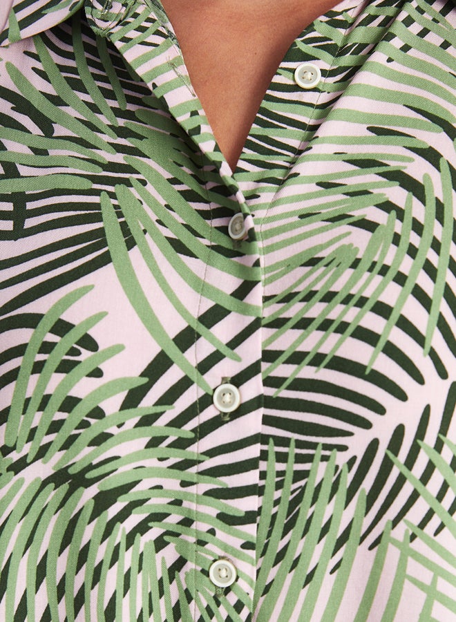 Patterned Women's Shirt Dress