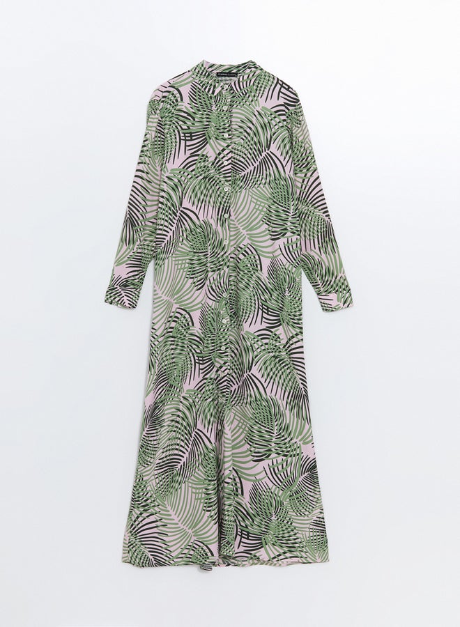 Patterned Women's Shirt Dress