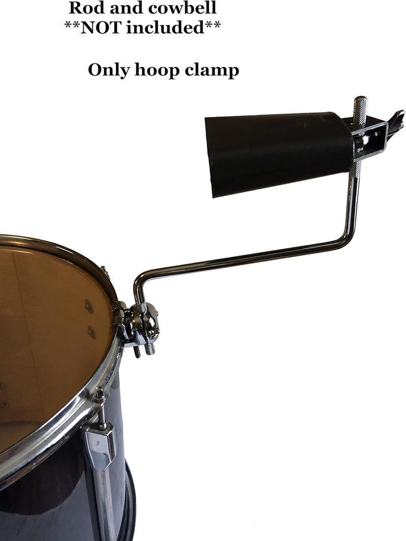 ROSS Drumheads حامل جرس البقر لطبول - مشبك حلقة توم لجرس البقر، كتلة جيم، طنبورين، صنج سبلاش - Image 4