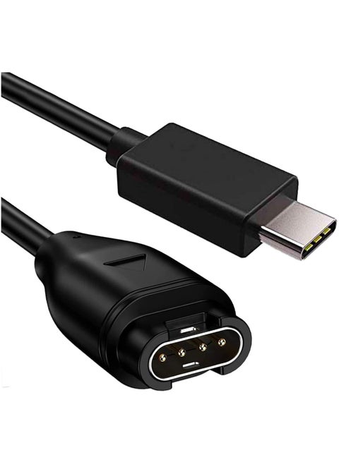 Type C to Garmin Watch Charger Cable, Compatible with Garmin Fenix 6 6S 6X Pro,Fenix 5 5S 5X Plus, USB C Data Sync Charging Cable for Forerunner 745 935 945 45 45S and More