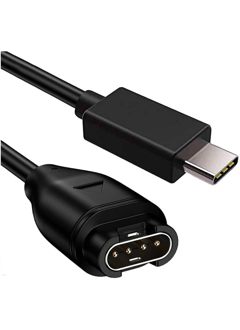 FIRST PRO Type C to Garmin Watch Charger Cable, Compatible with Garmin Fenix 6 6S 6X Pro,Fenix 5 5S 5X Plus, USB C Data Sync Charging Cable for Forerunner 745 935 945 45 45S and More  - Image 1