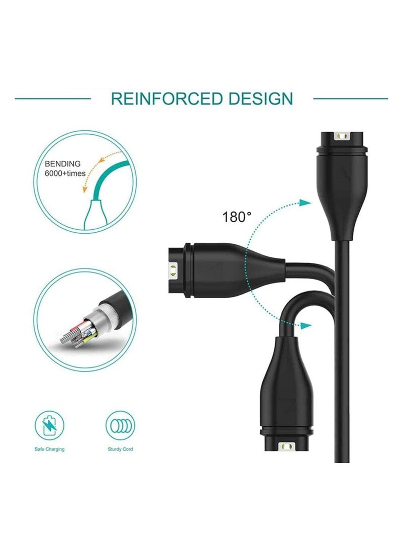Type C to Garmin Watch Charger Cable, Compatible with Garmin Fenix 6 6S 6X Pro,Fenix 5 5S 5X Plus, USB C Data Sync Charging Cable for Forerunner 745 935 945 45 45S and More