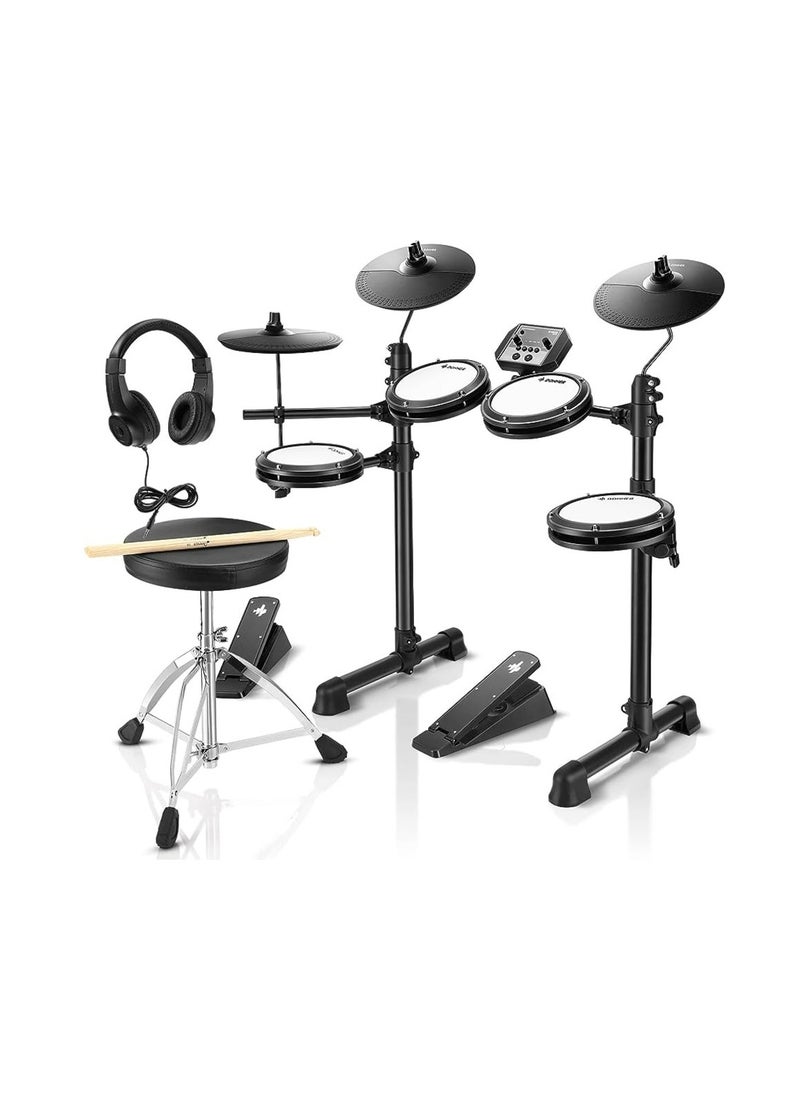 Donner Donner DED-80 Electric Drum Set with Adjustable Drum Throne  - Image 2