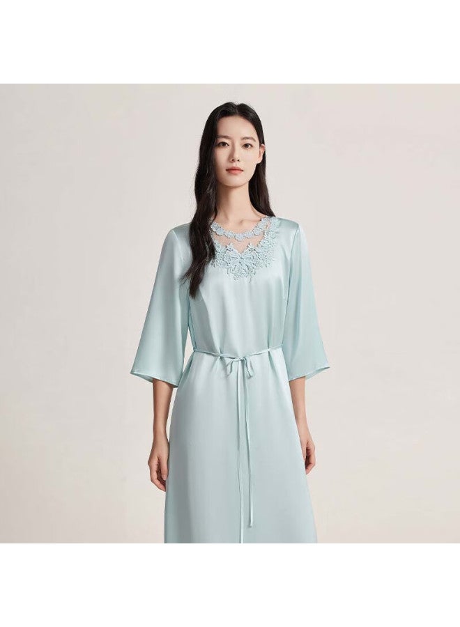 Wanshili Silk Nightgown For Women, Summer New Style Mulberry Silk Home Dress, Suitable For Outdoor Wear, Holiday Gift For Girlfriend - Huaya