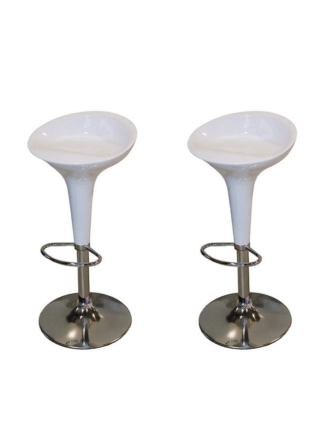 JILPHAR FURNITURE Adjustable Bar Stool White  - Image 3