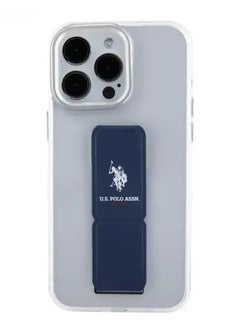 U.S.Polo iPhone 15 Pro Max For Clear Case with Leather Gripstand - Clear  - Image 1