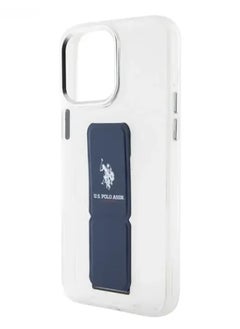 U.S.Polo iPhone 15 Pro Max For Clear Case with Leather Gripstand - Clear  - Image 3