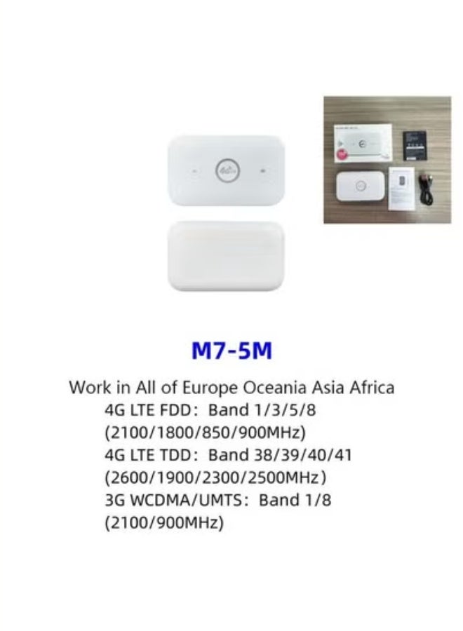 general 4G LTE Mobile WiFi Hotspot with Support for 10 Devices Portable WiFi Router with SIM Card Slot 2100mAh Battery 150Mbps High-Speed WiFi Hotspot Device - Image 4