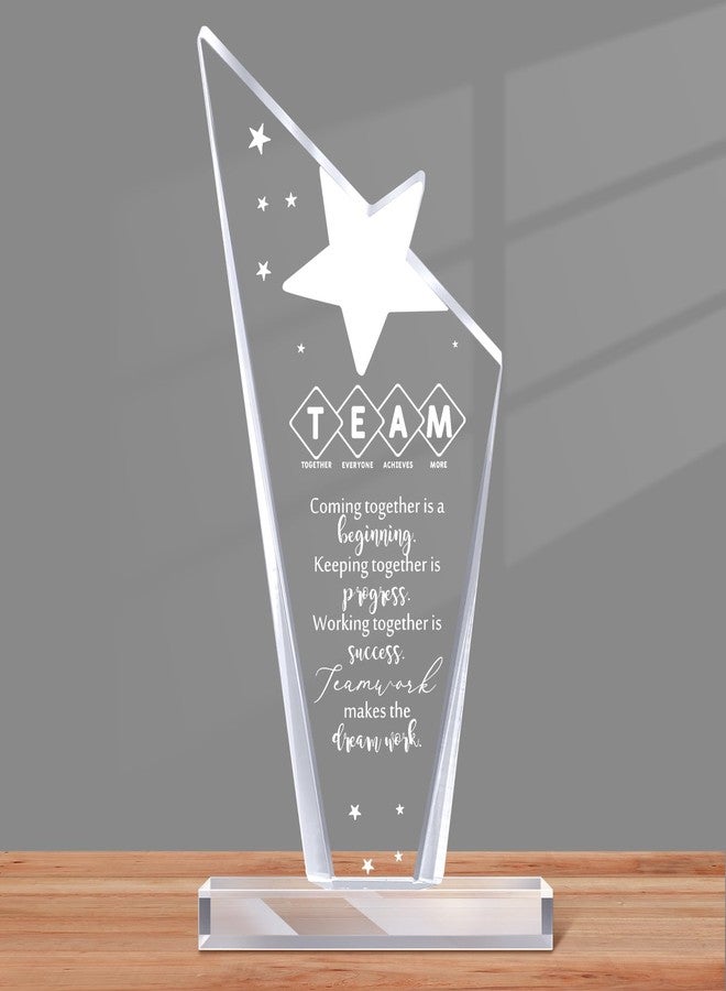 Maitys Thank You Gift Employee Inspirational Acrylic Sign Prizes Employee of The Month Favor Boss Day Appreciation Gifts Keepsake for Medical Assistant Vet Tech Week Nurse Women Team(Team) - Image 1