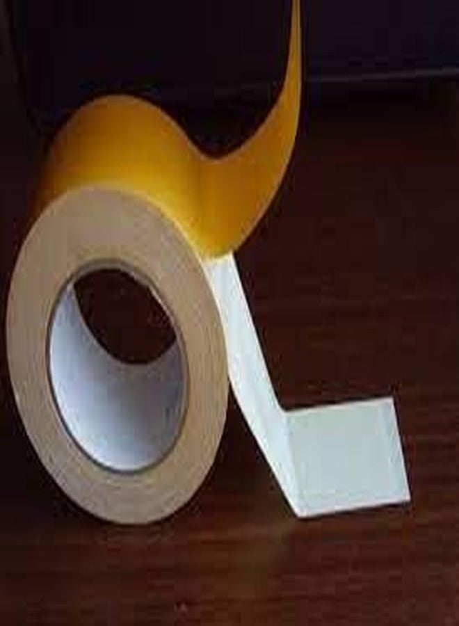 ISAN® Cotton Tape Double Sided Brown Liner, Double-Sided Wig Tape for Hair Patch & Wig, Water & Sweat Resistant, Easy to Apply & Remove, Skin-Friendly, Width 24mm (1" Approx) x 20Mtr Length, (1 Pc) - Image 2