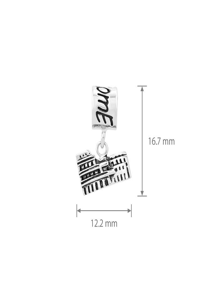 MiiFort Colosseum Rome Italy Charm fits Pandora Moments Bracelets Women Travel Europe Landmark - Image 4