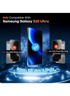 SNBFA 2Pcs Samsung Galaxy S25 Ultra Screen Protector HD Clear Protective for S25 Ultra,3D Curved Upgrade,Easy Installation,Shockproof Durable Bubble Free Accessory  - Image 3