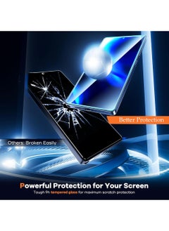 SNBFA 2Pcs Samsung Galaxy S25 Ultra Screen Protector HD Clear Protective for S25 Ultra,3D Curved Upgrade,Easy Installation,Shockproof Durable Bubble Free Accessory  - Image 4