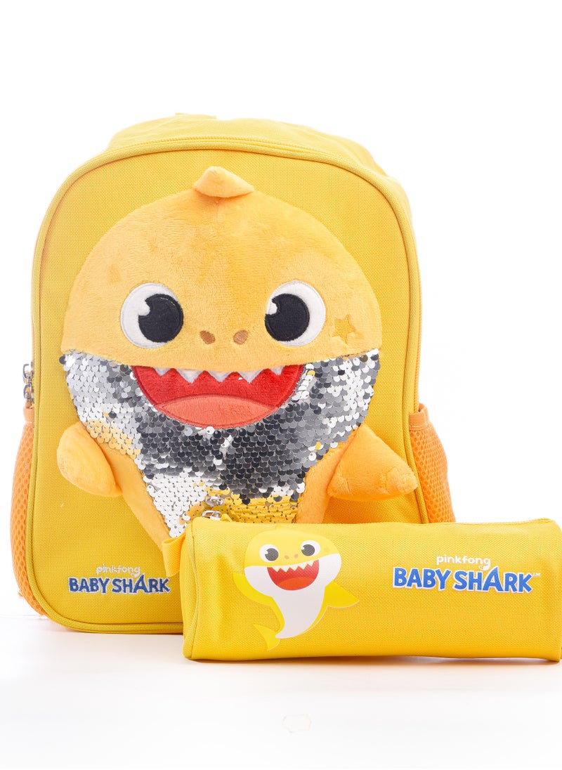BABY SHARK - School Bag - Backpack with Pencil Case - Image 1