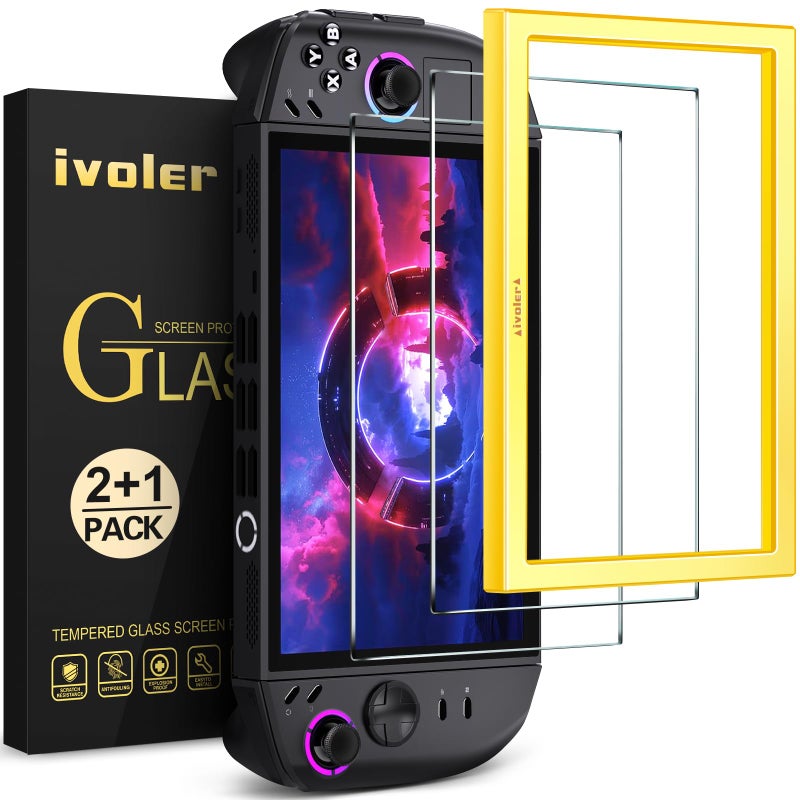 ivoler 2 Pack Screen Protector for Lenovo Legion Go Gen 2 8.8'' Handheld 2025 with Alignment Frame, Tempered Glass, 8.8 inch Full Coverage, Transparent Ultra HD, Anti-Scratch, Anti-Fingerprint - Image 1