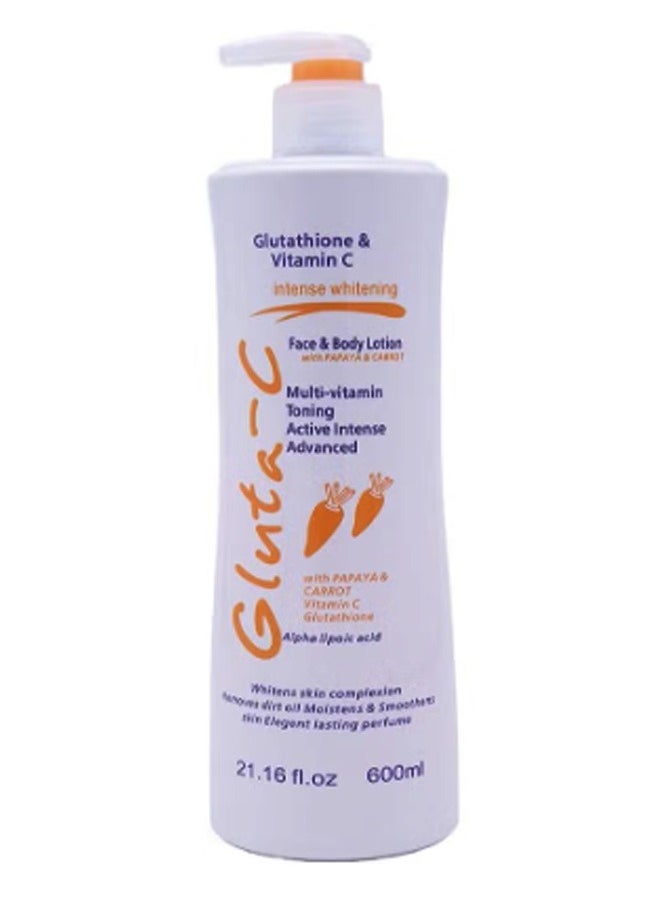 GLUTA C Gluta C Face & Body Lotion with Papaya & Carrot Extract 600 ml 