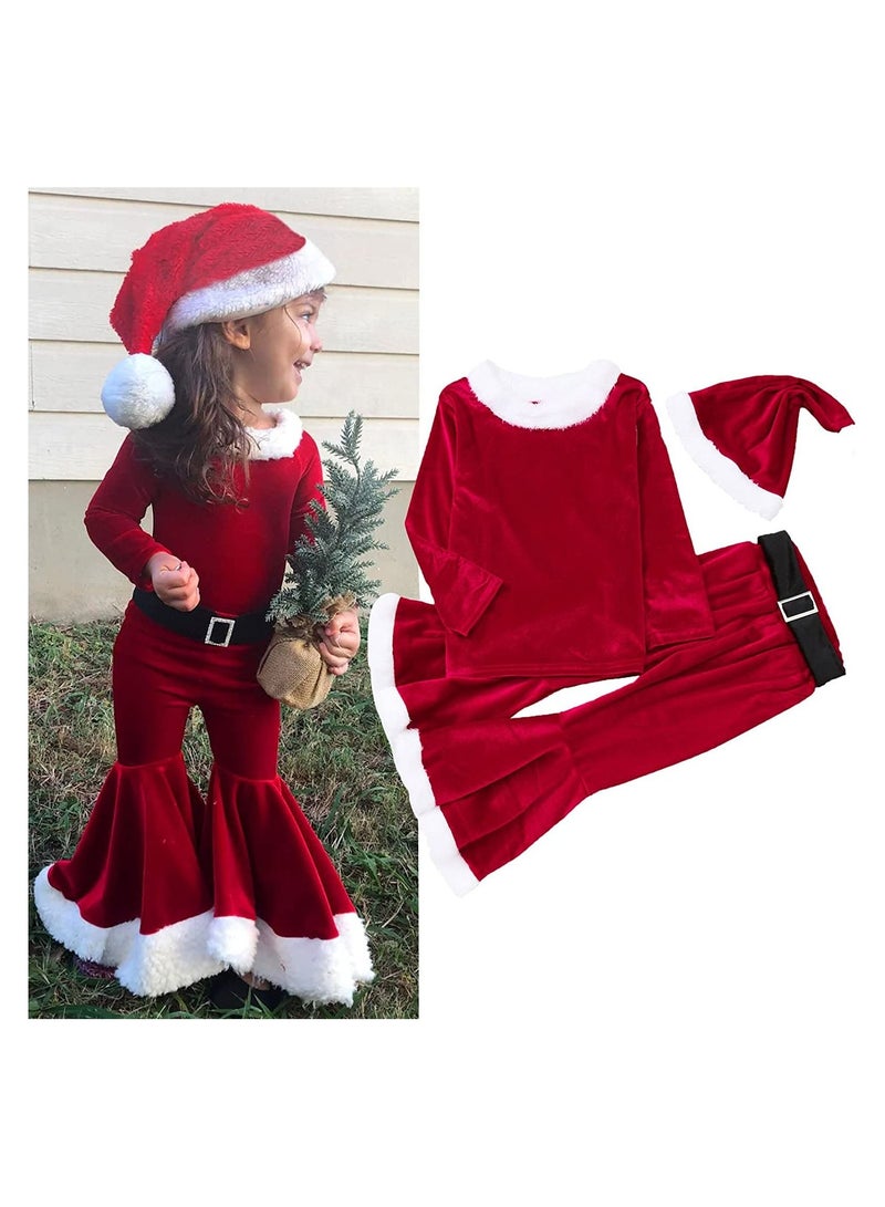 FIESTA Santa Claus Christmas Costume for Toddler Girls Small - Image 4