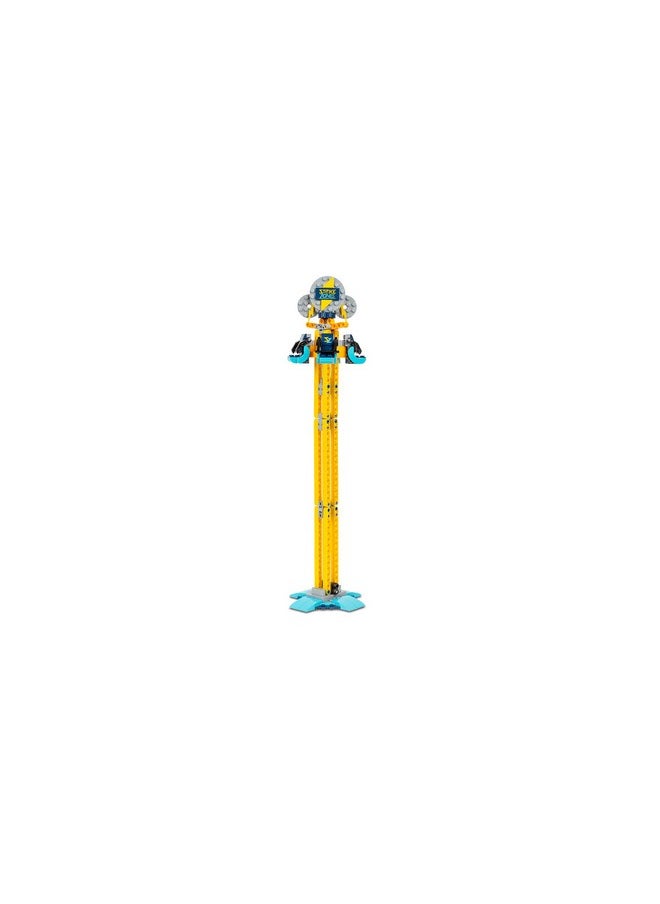 Brick Loot Brick Loot Strike Zone Drop Tower Building Blocks Set - 198 Pieces, Amusement Park Ride Model, Compatible with Lego & Major Brands, Creative STEM Toy for Kids & Adults, Ages 6+, Custom-Designed Bricks  - Image 2