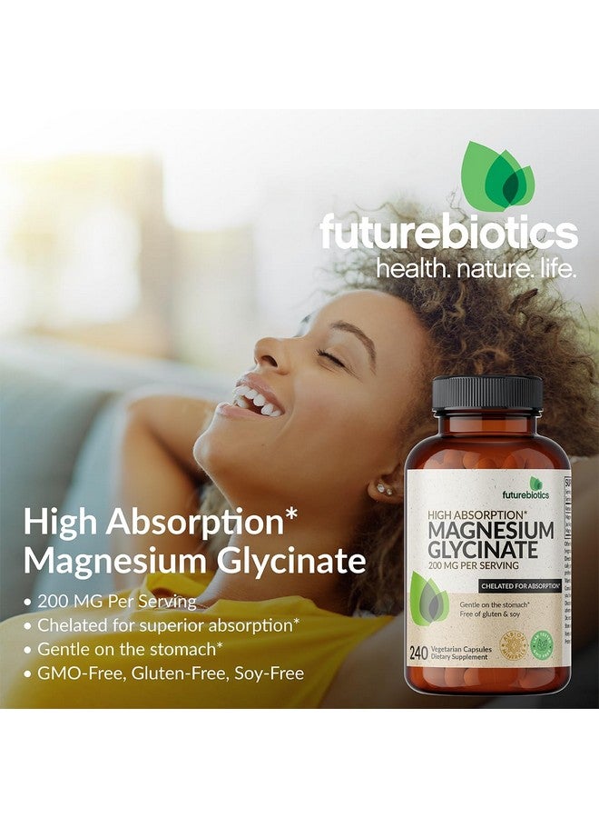 فيوتشر بايوتكس فيوتشربيوتكس، جليسينات المغنيسيوم، 200 ملغ لكل حصة، مُخلَّب لامتصاص عالي، لطيف على المعدة، غير مُعَدَّل وراثيًا، 120 كبسولة نباتية - Image 4