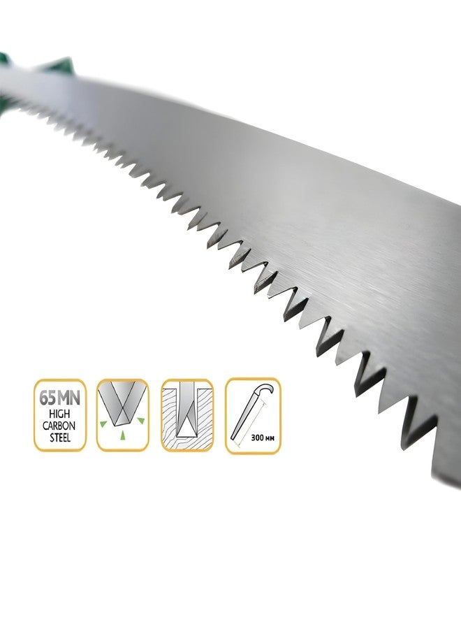 Oblivion 1Pc Chromium Steel Saw with 3-Edge Sharpen Teeth, Durable Hand Tool with Plastic Cover, Blister Packed for Precision Cutting, Professional-Grade Heavy-Duty, Lightweight Handle for Wood. - Image 4