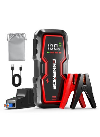 Car Jump Starter 5000A Peak 12V Jump Starter Battery Pack(Up to All Gas, 8.0L Diesel) with USB Charge Output Port, LED Light, HD Large Screen - pzsku/Z980610B8317EA0793CA8Z/45/1741853963/63ef0fc2-007a-4905-94b4-0fa8c8820774