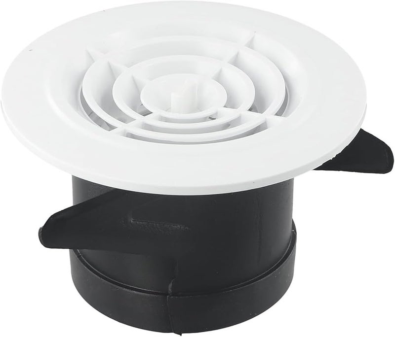 غطاية مشبك تهوية جدارية/سقفية دائرية قابلة للتعديل من مادة ABS، 75 مم مدخل/مخرج هواء - Image 3