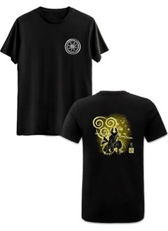 Alfa Tshirt Avatar The Last Airbender Front Back Printed Black T-shirt  - Image 1