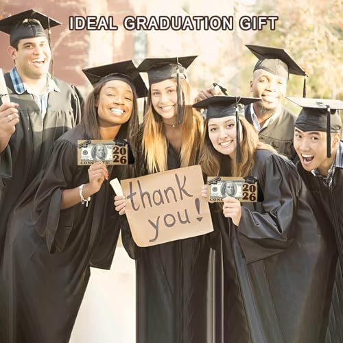 MONNCHA Graduation Gifts 2026 Money Holder, Wooden Graduation Money Cash Envelope Box for Class of 2026 Senior College University Graduates Student Holiday Gifts With Tassels - Image 5