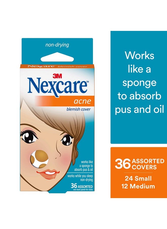 Nexcare Acne Cover Skin Cover Absorbs Pus And Oil From Clogged Pores Suitable Skincare For Most Skin Types 36 Acne Covers  - Image 2
