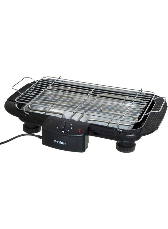 Professional 2000W Electric Grill for Healthy Grilling, Large Home Grill Model Eg-1220 with Temperature Control and Fat Collection Tray, Non-Stick Grilling Surface for Preparing Meat and Vegetables - Black - Image 1
