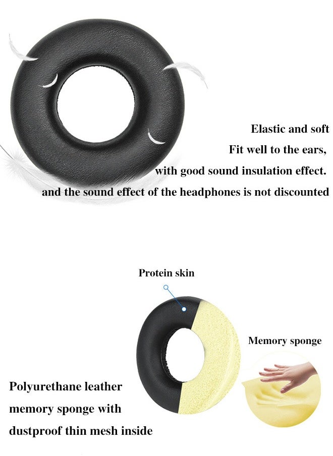 Realfrog Replacement Earpads Cushions For Sony WH-CH520 Earpads Ear Cushions  - Image 4
