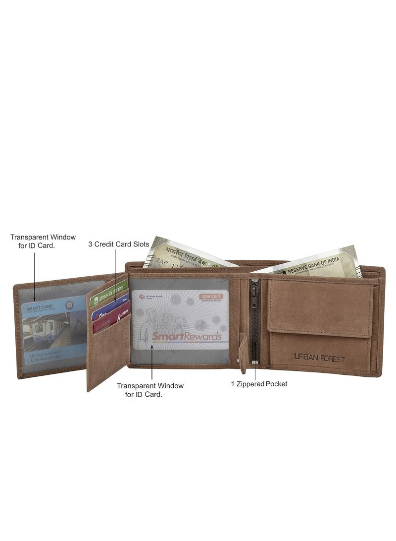 URBANFOREST URBAN FOREST Zeus Vintage Tobacco Leather Wallet for Men - Image 4