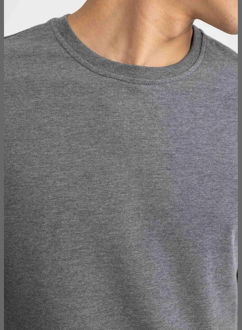 DeFacto Man Crew Neck Long Sleeve Homewear Knitted Tops