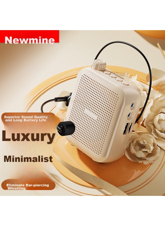 Newmine U-102 Little Bee Amplifier, Teacher-specific Loudspeaker, Tour Guide Waist-mounted Megaphone, Portable Bluetooth Speaker, Classroom Teaching Handheld Loudspeaker, High Volume - Image 1
