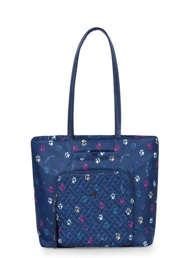 Lug Arpeggio Tote Bag, PAWS NAVY - Image 1